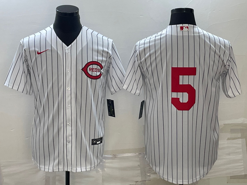 Men's Cincinnati Reds Johnny Bench #5 White 2022 MLB at Field of Dreams Authentic Jersey